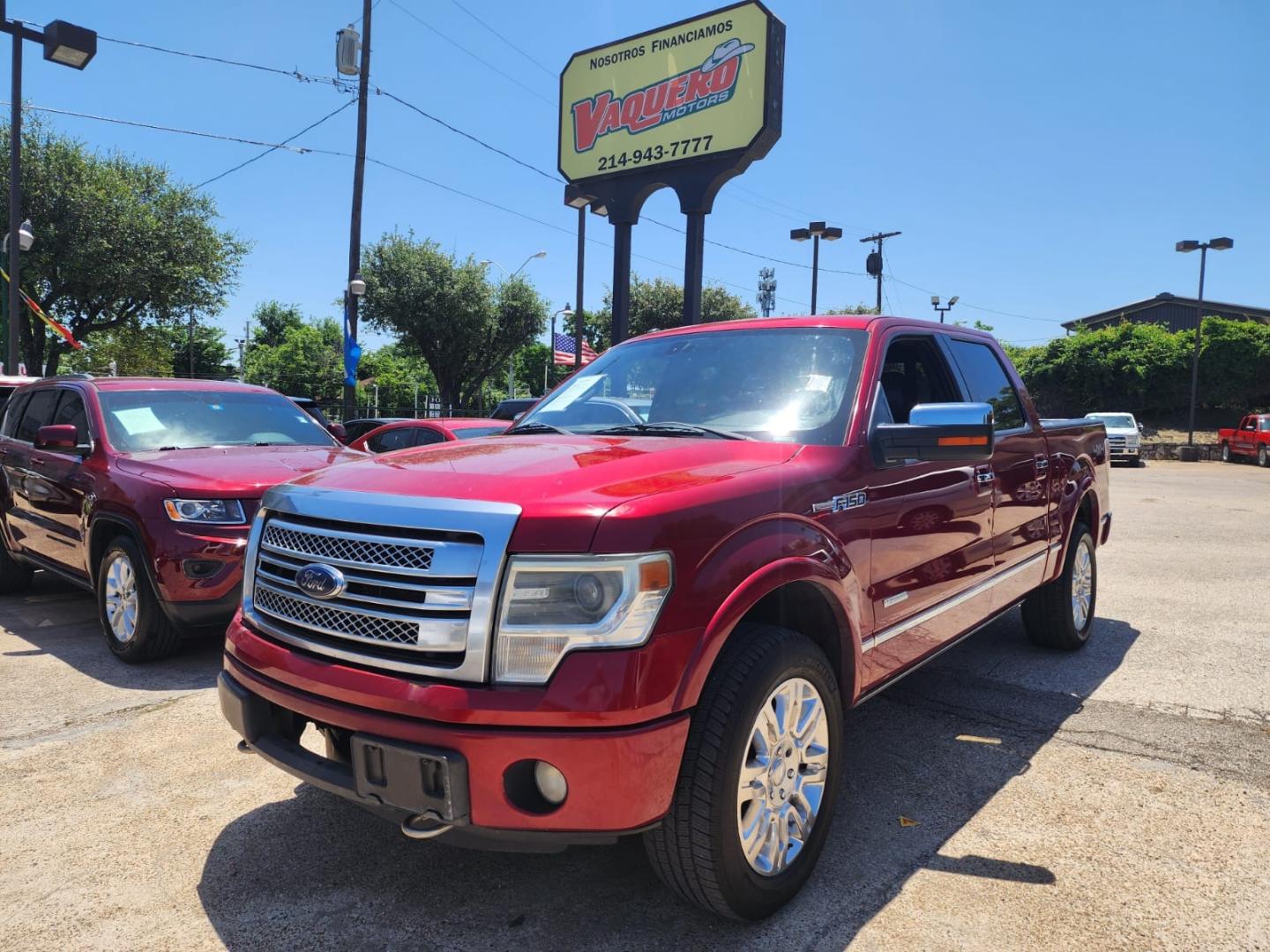 2013 Red Ford F-150 XLT SuperCrew 6.5-ft. Bed 4WD (1FTFW1ET0DF) with an 3.5L V6 TURBO engine, 6-Speed Automatic transmission, located at 945 E. Jefferson Blvd, Dallas, TX, 75203, (214) 943-7777, 32.752514, -96.811630 - Photo#0